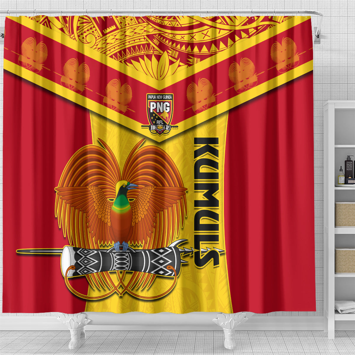 custom-papua-new-guinea-rugby-shower-curtain-2023-go-kumuls-pacific-dynamic-style