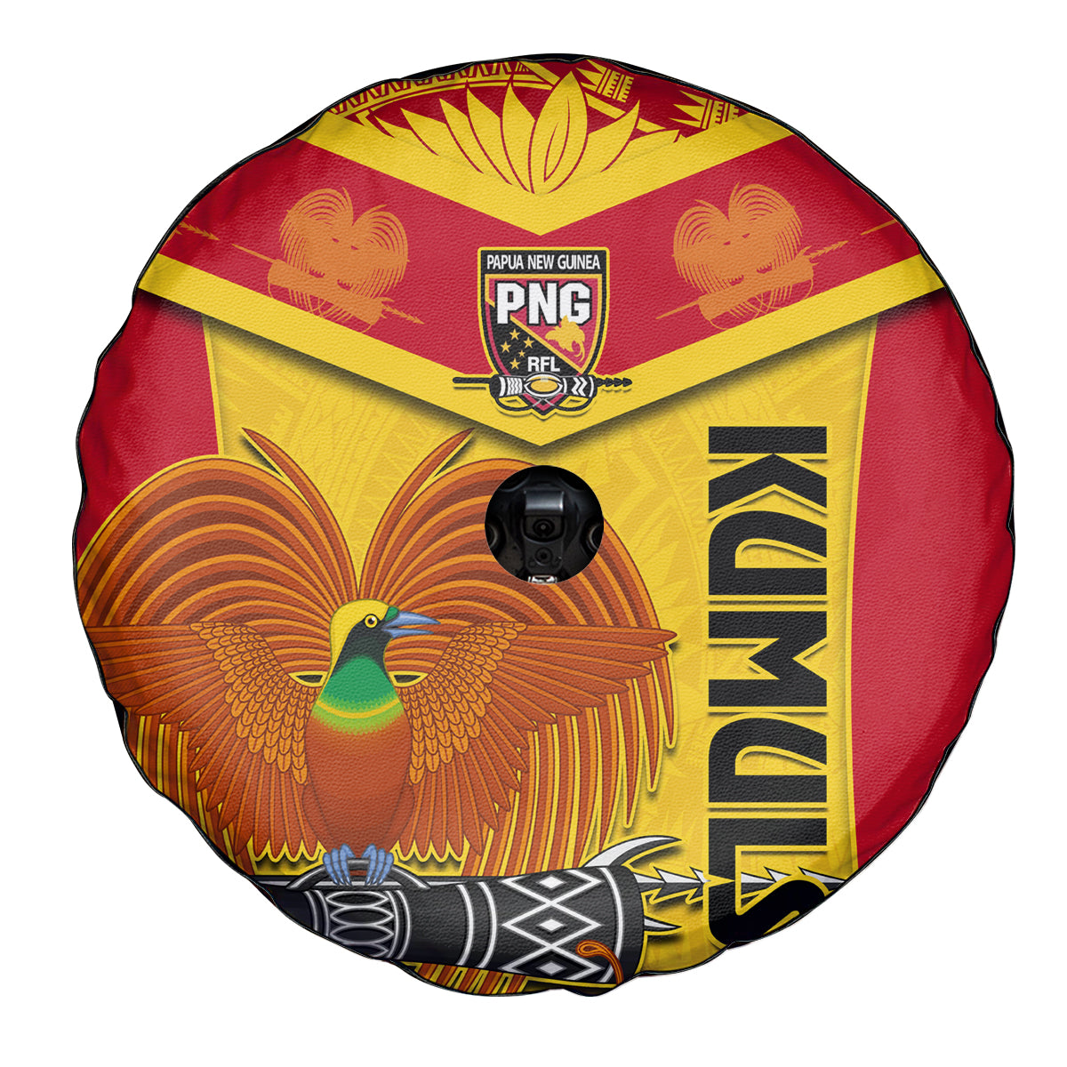Papua New Guinea Rugby Spare Tire Cover 2023 Go Kumuls Pacific Dynamic Style - Wonder Print Shop