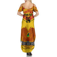 Custom Papua New Guinea Rugby Summer Maxi Dress 2023 Go Kumuls Pacific Dynamic Style - Wonder Print Shop