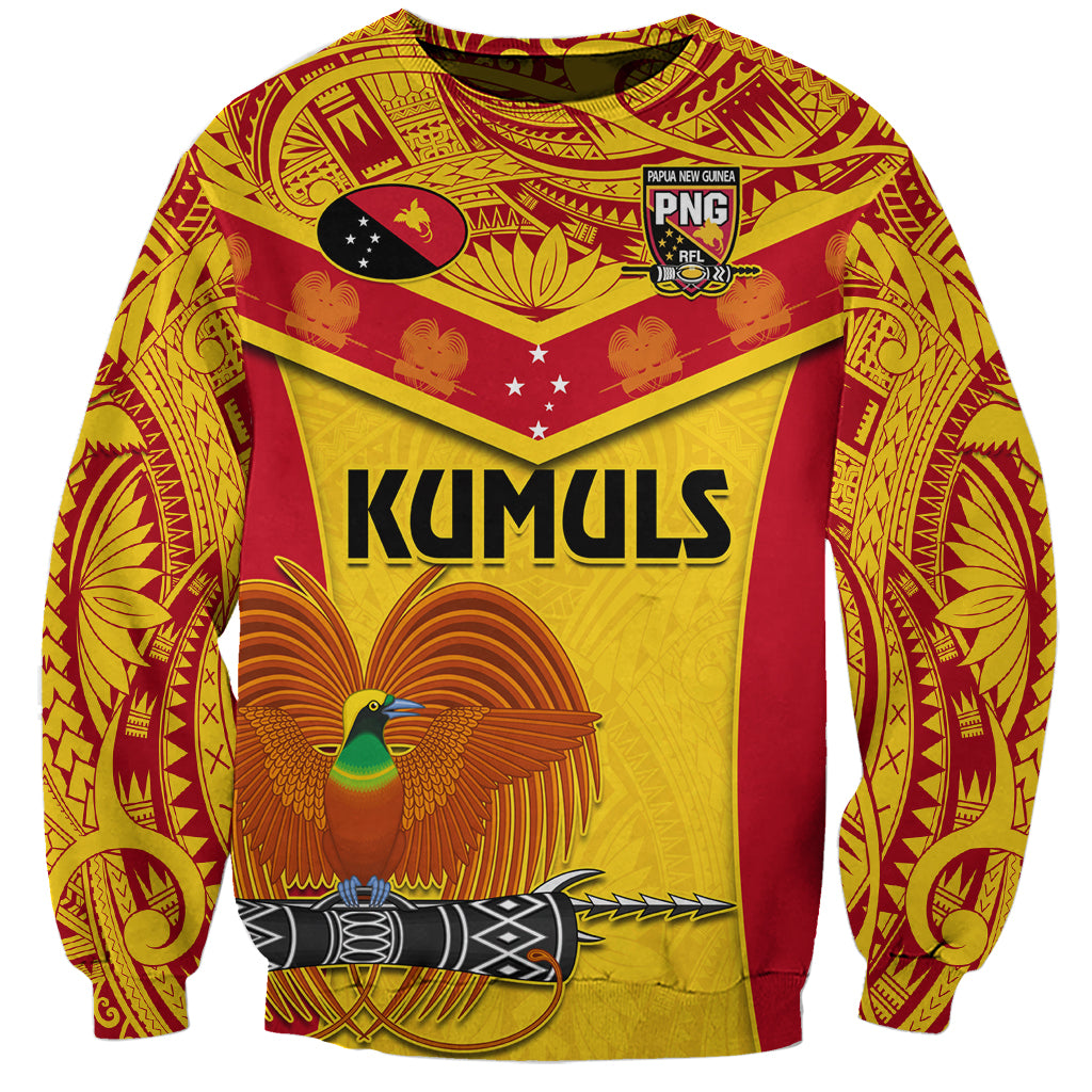 Custom Papua New Guinea Rugby Sweatshirt 2023 Go Kumuls Pacific Dynamic Style - Wonder Print Shop