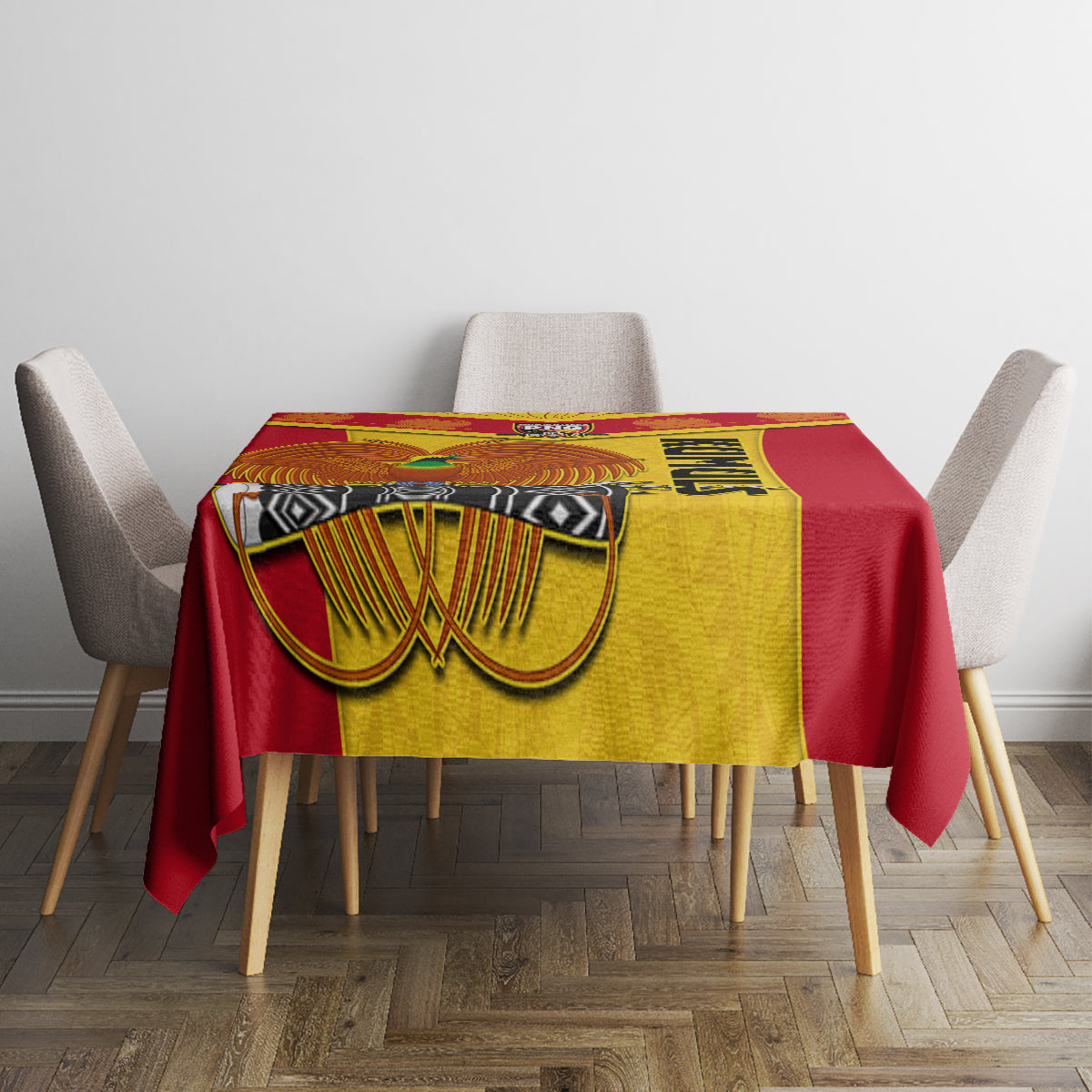 Custom Papua New Guinea Rugby Tablecloth 2023 Go Kumuls Pacific Dynamic Style - Wonder Print Shop