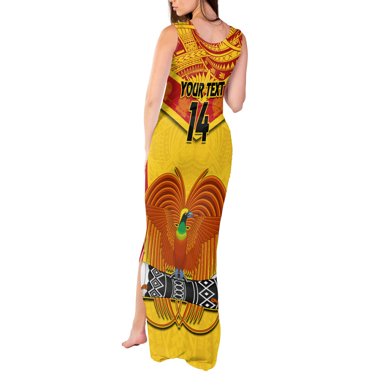 Custom Papua New Guinea Rugby Tank Maxi Dress 2023 Go Kumuls Pacific Dynamic Style - Wonder Print Shop