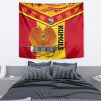 Custom Papua New Guinea Rugby Tapestry 2023 Go Kumuls Pacific Dynamic Style - Wonder Print Shop