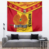 Custom Papua New Guinea Rugby Tapestry 2023 Go Kumuls Pacific Dynamic Style - Wonder Print Shop