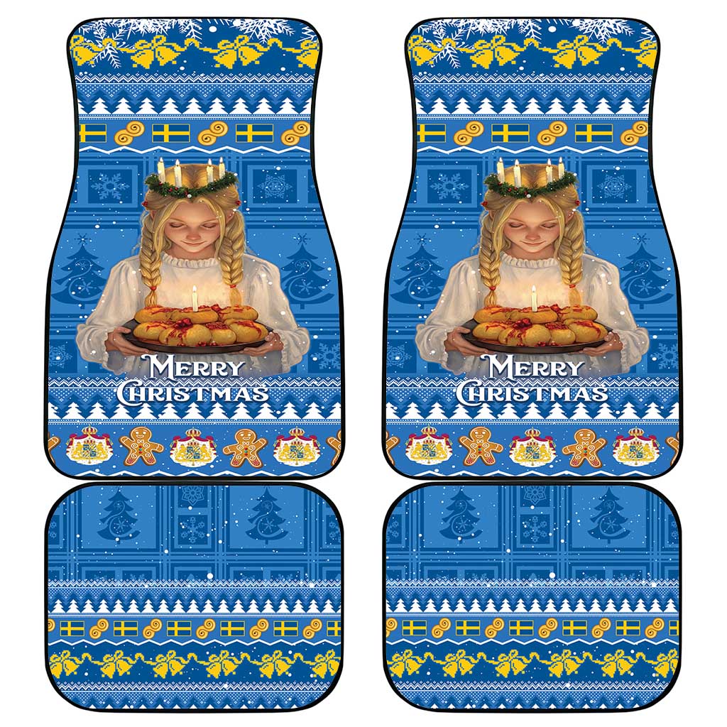 Sweden Christmas Car Mats God Jul! Santa Lucia - Wonder Print Shop