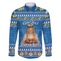 Sweden Christmas Family Matching Puletasi and Hawaiian Shirt God Jul! Santa Lucia - Wonder Print Shop