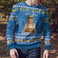 Sweden Christmas Ugly Christmas Sweater God Jul! Santa Lucia - Wonder Print Shop