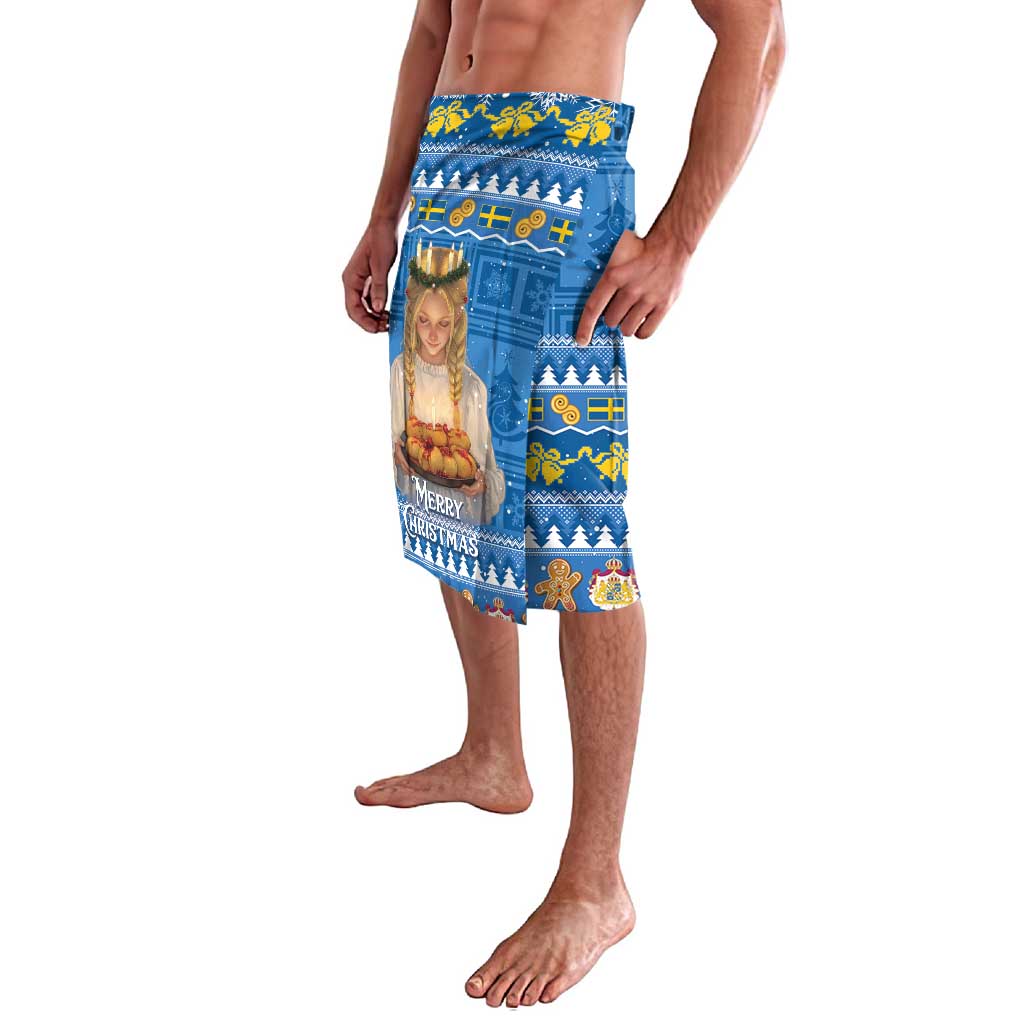 Sweden Christmas Lavalava God Jul! Santa Lucia - Wonder Print Shop