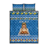 Sweden Christmas Quilt Bed Set God Jul! Santa Lucia - Wonder Print Shop