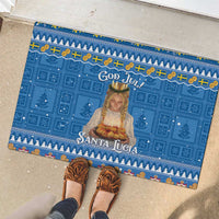 Sweden Christmas Rubber Doormat God Jul! Santa Lucia - Wonder Print Shop