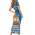 Sweden Christmas Short Sleeve Bodycon Dress God Jul! Santa Lucia - Wonder Print Shop