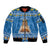 Sweden Christmas Sleeve Zip Bomber Jacket God Jul! Santa Lucia - Wonder Print Shop