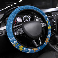 Sweden Christmas Steering Wheel Cover God Jul! Santa Lucia - Wonder Print Shop