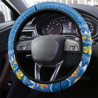 Sweden Christmas Steering Wheel Cover God Jul! Santa Lucia - Wonder Print Shop