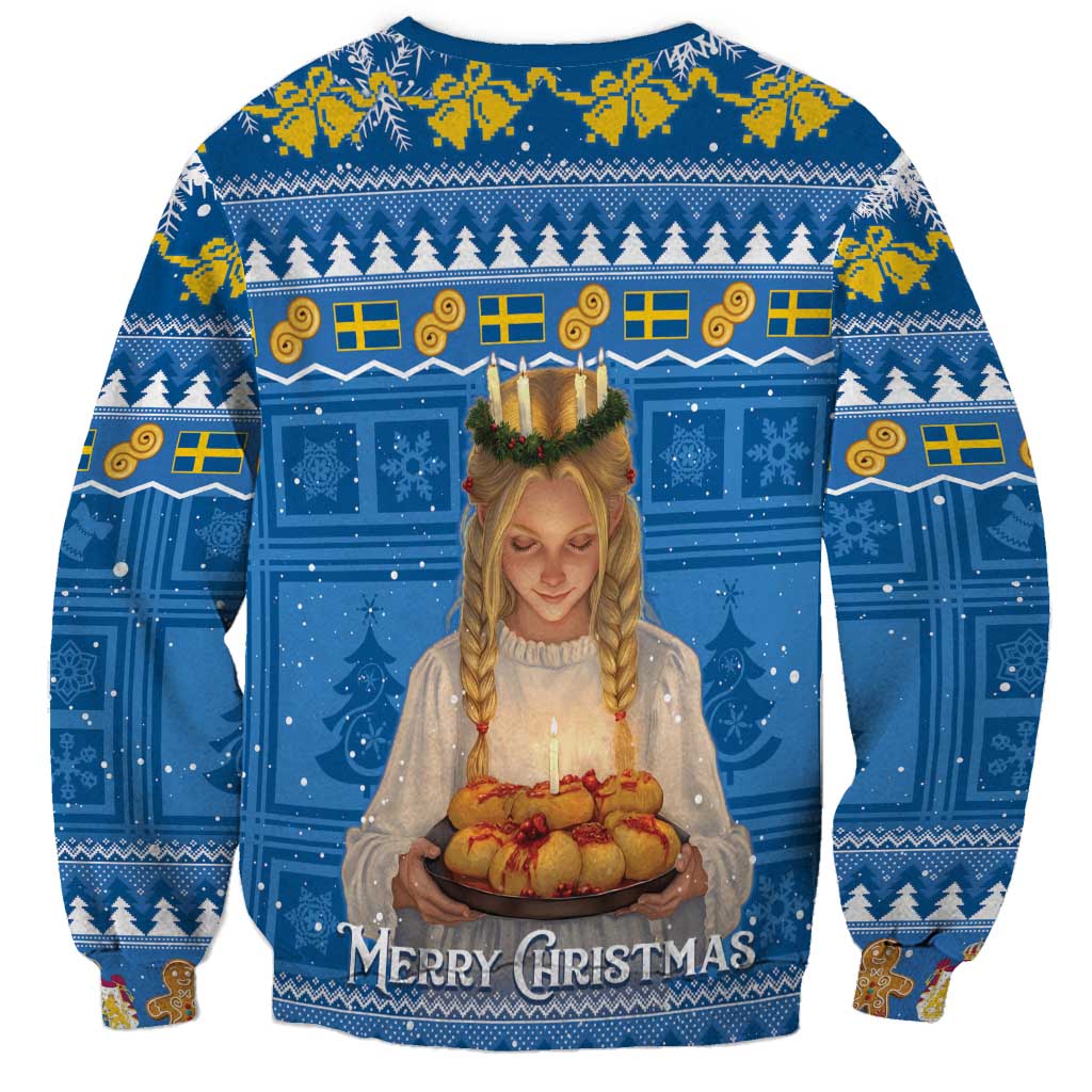 Sweden Christmas Sweatshirt God Jul! Santa Lucia - Wonder Print Shop