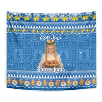 Sweden Christmas Tapestry God Jul! Santa Lucia - Wonder Print Shop