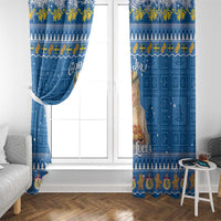 Sweden Christmas Window Curtain God Jul! Santa Lucia - Wonder Print Shop