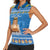 Sweden Christmas Women Sleeveless Polo Shirt God Jul! Santa Lucia - Wonder Print Shop