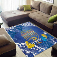 Hanukkah Jewish Festival Area Rug It's Lit - Polynesian Pattern - Wonder Print Shop