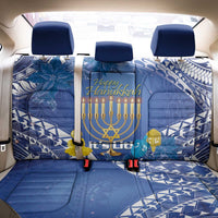 Hanukkah Jewish Festival Back Car Seat Cover It's Lit - Polynesian Pattern - Wonder Print Shop