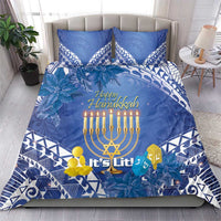 Hanukkah Jewish Festival Bedding Set It's Lit - Polynesian Pattern - Wonder Print Shop