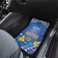 Hanukkah Jewish Festival Car Mats It's Lit - Polynesian Pattern - Wonder Print Shop