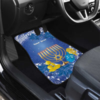 Hanukkah Jewish Festival Car Mats It's Lit - Polynesian Pattern - Wonder Print Shop