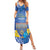 Personalised Hanukkah Jewish Festival Summer Maxi Dress It's Lit - Polynesian Pattern - Wonder Print Shop