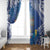 Hanukkah Jewish Festival Window Curtain It's Lit - Polynesian Pattern - Wonder Print Shop