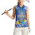 Personalised Hanukkah Jewish Festival Women Sleeveless Polo Shirt It's Lit - Polynesian Pattern - Wonder Print Shop