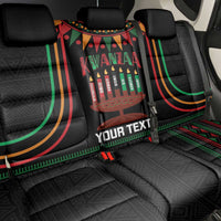 Personalized African-American Kwanzaa Back Car Seat Cover Kinara Candles African Pattern - Wonder Print Shop