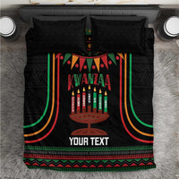 Personalized African-American Kwanzaa Bedding Set Kinara Candles African Pattern - Wonder Print Shop