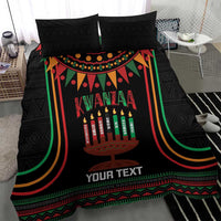 Personalized African-American Kwanzaa Bedding Set Kinara Candles African Pattern - Wonder Print Shop