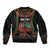 Personalized African-American Kwanzaa Bomber Jacket Kinara Candles African Pattern - Wonder Print Shop