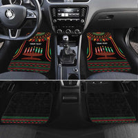 Personalized African-American Kwanzaa Car Mats Kinara Candles African Pattern - Wonder Print Shop
