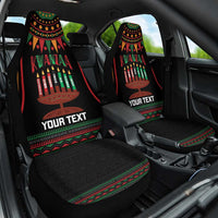 Personalized African-American Kwanzaa Car Seat Cover Kinara Candles African Pattern - Wonder Print Shop