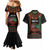 Personalized African-American Kwanzaa Couples Matching Mermaid Dress and Hawaiian Shirt Kinara Candles African Pattern - Wonder Print Shop
