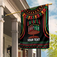 Personalized African-American Kwanzaa Garden Flag Kinara Candles African Pattern - Wonder Print Shop