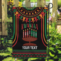 Personalized African-American Kwanzaa Garden Flag Kinara Candles African Pattern - Wonder Print Shop
