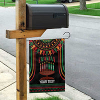 Personalized African-American Kwanzaa Garden Flag Kinara Candles African Pattern - Wonder Print Shop