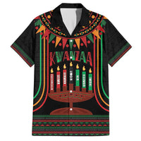 Personalized African-American Kwanzaa Hawaiian Shirt Kinara Candles African Pattern - Wonder Print Shop