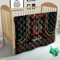 Personalized African-American Kwanzaa Quilt Kinara Candles African Pattern - Wonder Print Shop