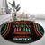 Personalized African-American Kwanzaa Round Carpet Kinara Candles African Pattern
