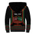 Personalized African-American Kwanzaa Sherpa Hoodie Kinara Candles African Pattern - Wonder Print Shop