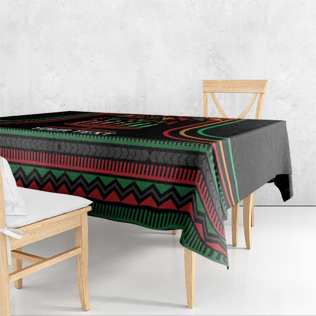 Personalized African-American Kwanzaa Tablecloth Kinara Candles African Pattern - Wonder Print Shop
