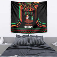 Personalized African-American Kwanzaa Tapestry Kinara Candles African Pattern - Wonder Print Shop