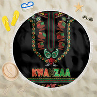 African-American Kwanzaa Beach Blanket Dashiki Mix Paisley Pattern - Wonder Print Shop