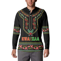 Personalized African-American Kwanzaa Button Sweatshirt Dashiki Mix Paisley Pattern - Wonder Print Shop
