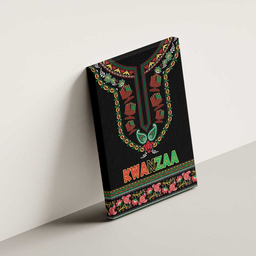 African-American Kwanzaa Canvas Wall Art Dashiki Mix Paisley Pattern - Wonder Print Shop