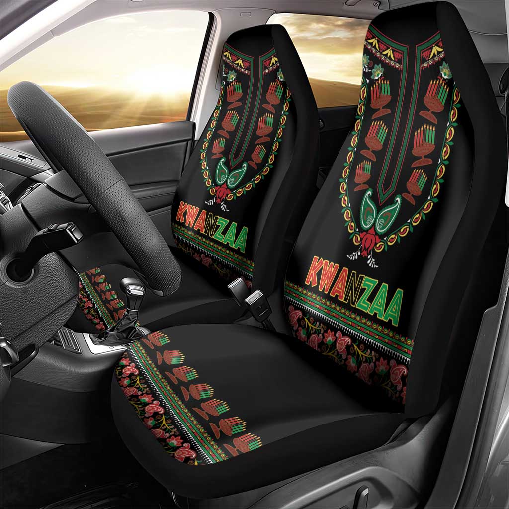 African-American Kwanzaa Car Seat Cover Dashiki Mix Paisley Pattern - Wonder Print Shop